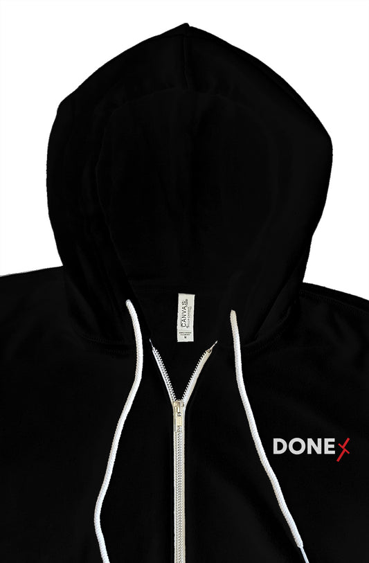 Black Done zip hoody