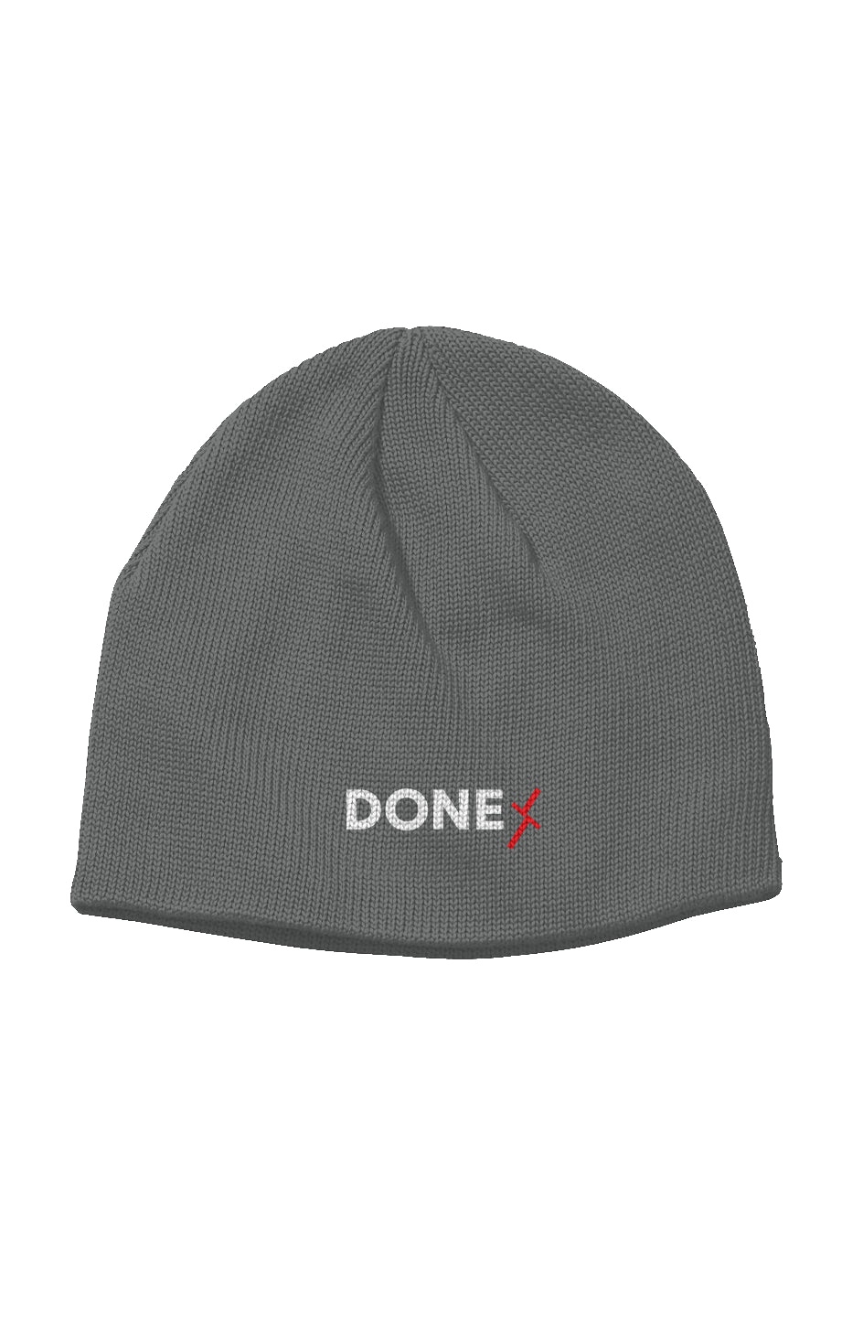 Grey Organic Done Beanie